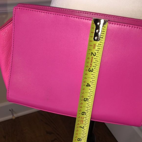 KATE SPADE Hot Pink and Orange Top Zipper Closure Crossbody Bag or Clutch - Picture 2 of 15